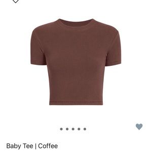 Nuuds Baby Tee Coffee size Medium